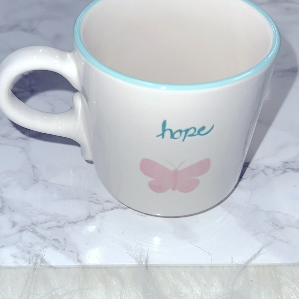 DOLLY PARTON Hope Mug with Pink Butterfly Design 20 ounce brand new - Picture 4 of 6